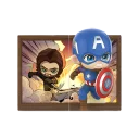 POP MART-Marvel Photo Frame Series Figures - Captain America