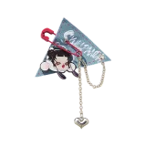 POP MART-SKULLPANDA CHEERS TO MYSELF SERIES-Badge Pendant Blind Box - Washing Blue