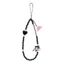 POP MART-SKULLPANDA CHEERS TO MYSELF SERIES-Phone Charm Blind Box - Black Silver