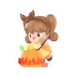 POP MART-Sweet Bean Fruit World Adventure Series Figures - Orange Alchemist