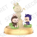 POP MART-THE MONSTERS Playing Games Series Scene Sets - Aerial Rotation (Secret)