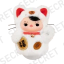 POP MART-PUCKY Roly-Poly Kitty Series-Vinyl Plush Blind Box - Lucky Cat (Secret)