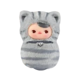 POP MART-PUCKY – Colección “Roly-Poly Kitty” Caja Misteriosa Peluche con Movimiento - Gringo