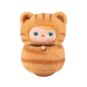 POP MART-PUCKY Roly-Poly Kitty Series-Vinyl Plush Blind Box - Red Tabby