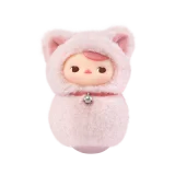 POP MART-PUCKY – Colección “Roly-Poly Kitty” Caja Misteriosa Peluche con Movimiento - Rosita