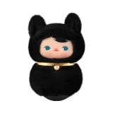 POP MART-PUCKY – Colección “Roly-Poly Kitty” Caja Misteriosa Peluche con Movimiento - Negri