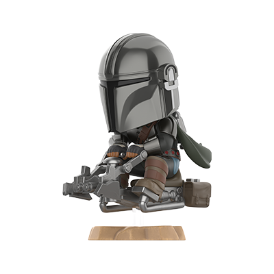 The Mandalorian on Swoop Bike