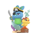 POP MART-Disney/Pixar Spooky Night Series Figures - Pirate Ducky and Bunny