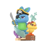 POP MART-Disney/Pixar Spooky Night Series Figures - Pirate Ducky and Bunny