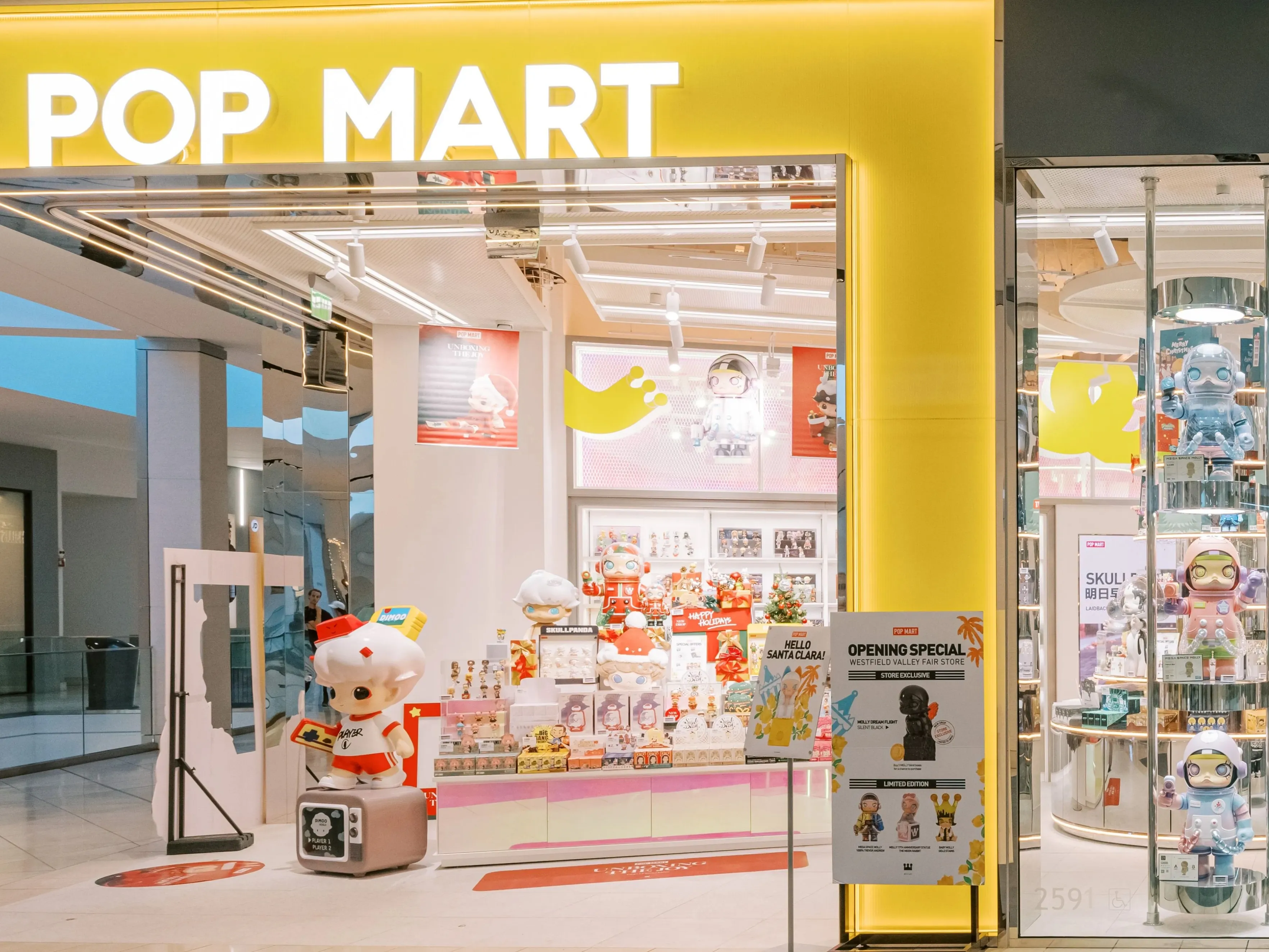 POP MART Opens in Santa Clara’s Westfield Valley Fair Mall