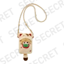 POP MART-DIMOO Weaving Wonders Series-Quilt Phone Case Blind Box - Alert Fortune Cat (Secret)