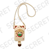 POP MART-DIMOO Weaving Wonders Series-Quilt Phone Case Blind Box - Alert Fortune Cat (Secret)