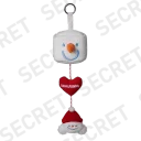 POP MART-SKULLPANDA Tell Me What You Want Series Plush Pendant - Let It Snow（Ice Cube）