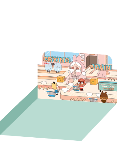 Crying Again シリーズ カードホルダー【アソートボックス】 CRYBABY Crying Again Series-Card Holder Blind Box - POP MART