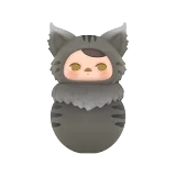 POP MART-PUCKY Roly-Poly Kitty Series Figures - Siberian