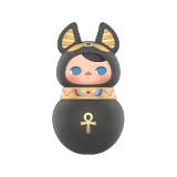 POP MART-PUCKY Roly-Poly Kitty Series Figures - Black Cat