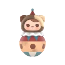 POP MART-PUCKY Roly-Poly Kitty Series Figures - Circus