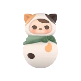 POP MART-PUCKY Roly-Poly Kitty Series Figures - Calico