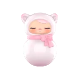 POP MART-PUCKY Roly-Poly Kitty Series Figures - Ceramic