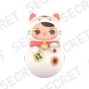 POP MART-PUCKY Roly-Poly Kitty Series Figures - Lucky Cat (Secret)