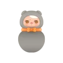 POP MART-PUCKY Roly-Poly Kitty Series Figures - Scottish Fold