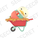 POP MART-DUCKOO – Colección “La Granja” Figuras en Cajas Misteriosas - Carretilla(Secreto)