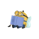 POP MART-Minions Lazy Every Day Series Figures - Too Lazy to Study