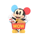 POP MART-Disney Mickey Childhood of Boundless Imagination Series Figures - Snack Bucket Mickey