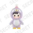 POP MART-HACIPUPU Snuggle With You Series Figures - Kiss Penguin (Secret)