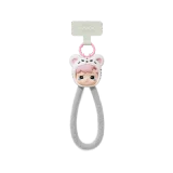 POP MART-HACIPUPU – Colección "Acurrúcate Conmigo" – Cordón para Celular en Cajas Misteriosas - CACHORRO DE TIGRE ADORABLE