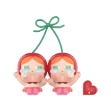 POP MART-CRYBABY Crying For Love Series Figures - Love You Cherry Much