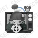 POP MART-DIMOO WORLD × DISNEY Series-Fridge Magnet Blind Box - The Captain of Steamboat Willie (Secret)