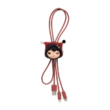 POP MART-Hirono – Colección “Echo” Cable 2 en 1 en Cajas Misteriosas - Escondido Detrás de Ti