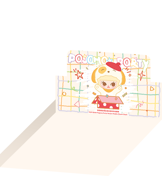 POP NOW:POP BEAN Pajama Party mobile phone chain - POP MART