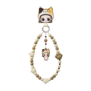 POP MART-POP BEAN Pajama Party mobile phone chain - Nyota Lazy Kitten