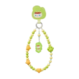 POP MART-[Venta Relámpago] POP BEAN – Colección “Fiesta de Pijamas” Cadena para Celular con Cuentas - PUCKY Cocodrilo