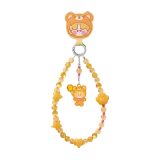 POP MART-[Venta Relámpago] POP BEAN – Colección “Fiesta de Pijamas” Cadena para Celular con Cuentas - PINO JELLY Oso Gominola