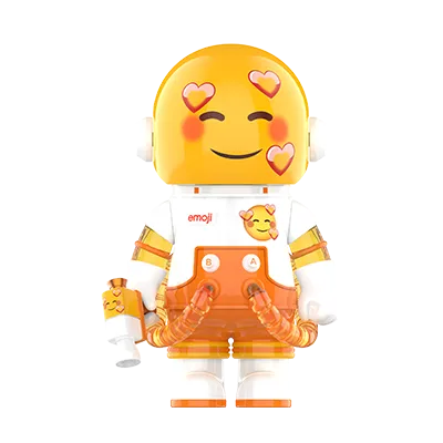 POP NOW:MEGA SPACE MOLLY 100% × emoji™ Series - POP MART (Japan)