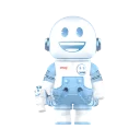 POP MART-MEGA SPACE MOLLY 100% × emoji™ Series - FROZEN SMILE