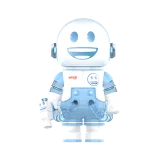 POP MART-MEGA SPACE MOLLY 100% × emoji™ Series - FROZEN SMILE