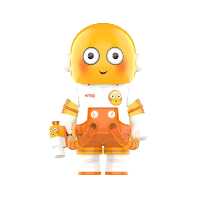 POP NOW:MEGA SPACE MOLLY 100% × emoji？ Series - POP MART
