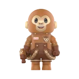 POP MART-MEGA SPACE MOLLY 100% × emoji™ Series - MONKEY BUSINESS