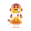 POP MART-MEGA SPACE MOLLY 100% × emoji™ Series - A TRYING SITUATION