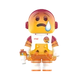 POP MART-MEGA SPACE MOLLY 100% × emoji™ Series - A TRYING SITUATION