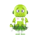 POP MART-MEGA SPACE MOLLY 100% × emoji™ Series - ALL IN GREEN