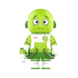 POP MART-MEGA SPACE MOLLY 100% × emoji™ Series - ALL IN GREEN