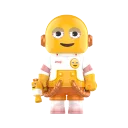 POP MART-MEGA SPACE MOLLY 100% × emoji™ Series - WORN OUT