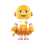 POP MART-MEGA SPACE MOLLY 100% × emoji™ Series - WORN OUT