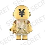 POP MART-MEGA SPACE MOLLY 100% × emoji™ Series - MS. BILLIONAIRE