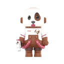 POP MART-MEGA SPACE MOLLY 100% × emoji™ Series - HAPPY PUPPY
